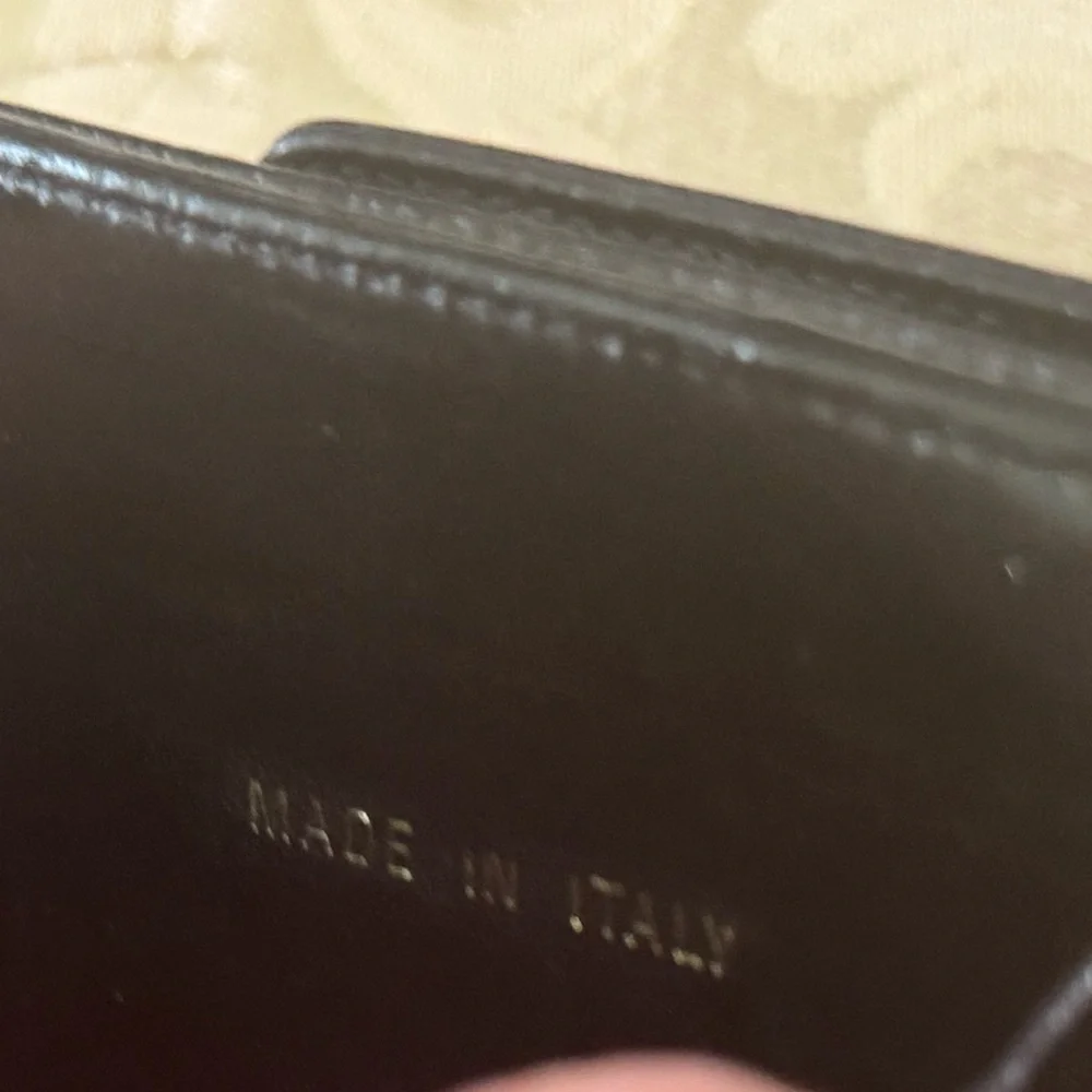 Vintage Chanel Black Caviar Leather Wallet snap is not snappy W/ COA